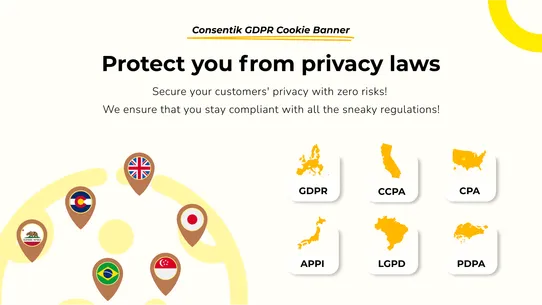 Consentik GDPR Cookies Banner screenshot