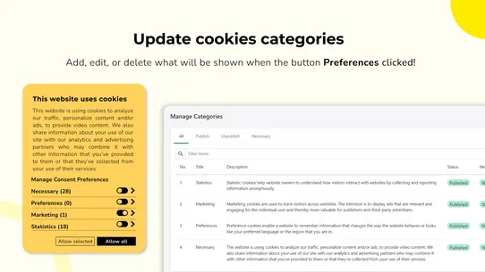 Consentik GDPR Cookies Banner screenshot