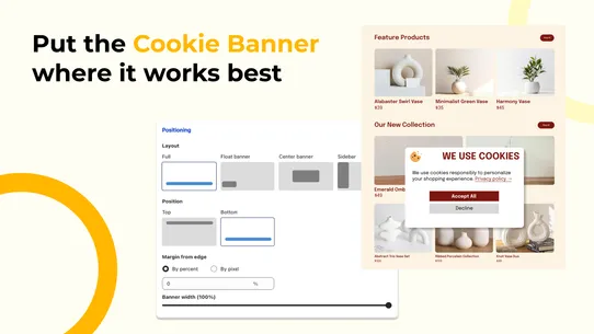 Consentik GDPR Cookies Banner screenshot