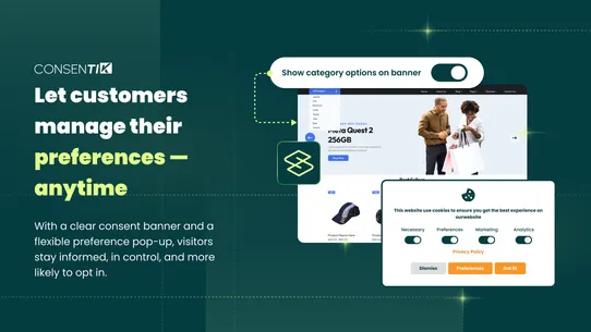 Consentik GDPR Cookies Banner screenshot