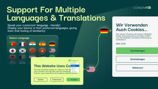 Consentik GDPR Cookies Banner screenshot