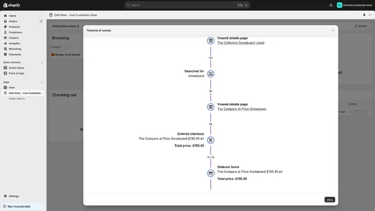 Owl View ‑ Live customers view screenshot