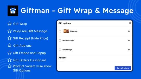 Giftman ‑ Gift Wrap &amp; Message screenshot