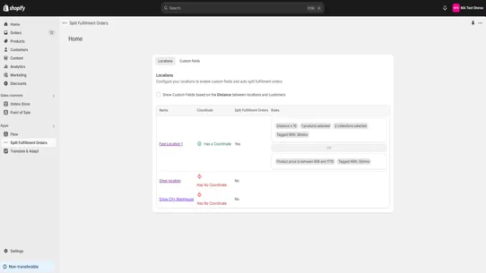 Auto Split Fulfillment Orders screenshot