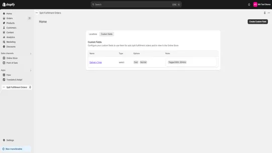 Auto Split Fulfillment Orders screenshot