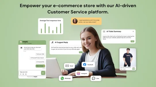 HelpIQ‑AI Customer Support screenshot