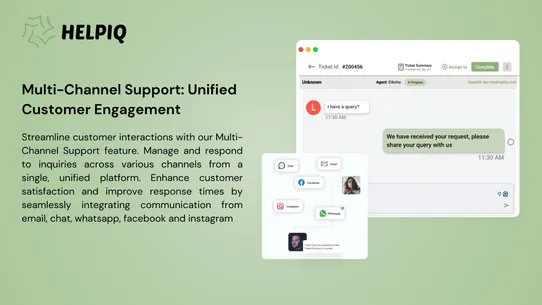 HelpIQ‑AI Customer Support screenshot