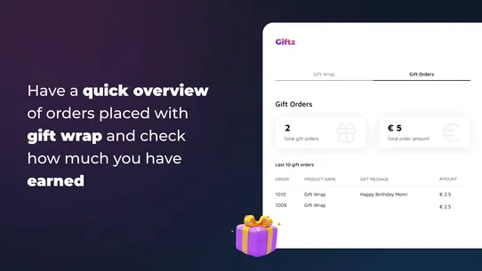 Giftz ‑ Gift Wrap and Options screenshot