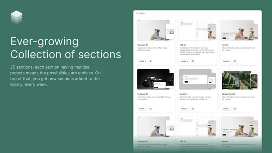 LoTS: Library of ThemeSections screenshot