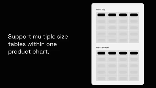 Jotly: Size Chart &amp; Size Guide screenshot