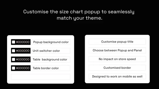 Jotly: Size Chart &amp; Size Guide screenshot