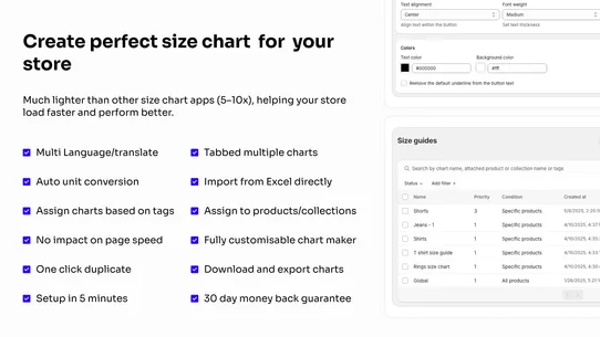 Jotly Size Chart &amp; Size Guide screenshot