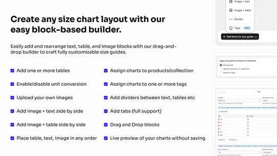 Jotly Size Chart &amp; Size Guide screenshot