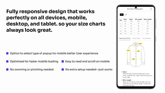 Jotly Size Chart &amp; Size Guide screenshot