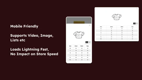 Size Chart &amp; Guide by Jotly screenshot