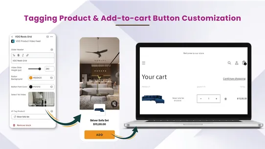 VDO Product Video Feed screenshot