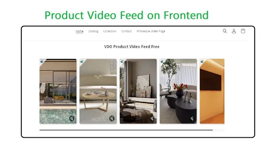 VDO Product Video Feed screenshot