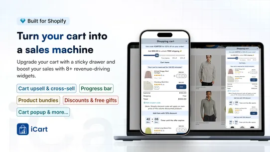 iCart Cart Drawer Cart Upsell screenshot