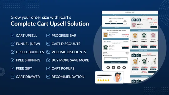 iCart Cart Drawer Cart Upsell screenshot