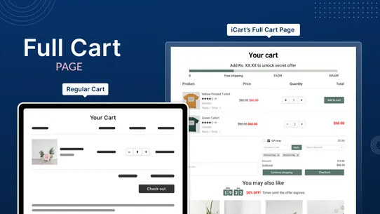 iCart Cart Drawer Cart Upsell screenshot