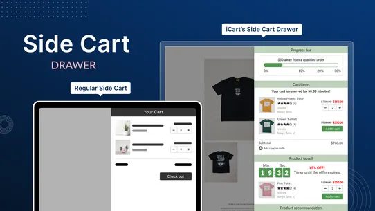 iCart Cart Drawer Cart Upsell screenshot