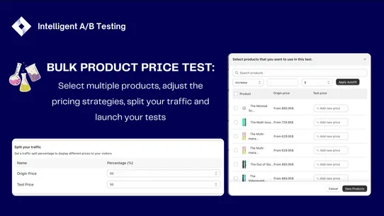 Intelligent - A/B Testing screenshot