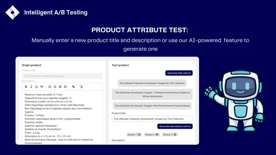 Intelligent - A/B Testing screenshot