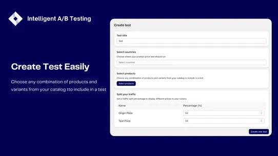 Intelligent ‑ A/B Testing screenshot