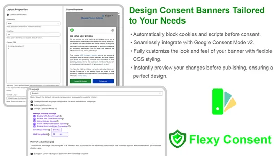FlexyConsent Cookie Compliance screenshot