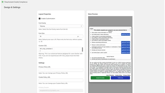 FlexyConsent Cookie Compliance screenshot