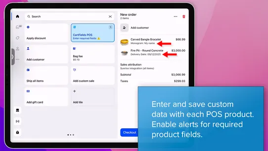 CartFields for POS screenshot