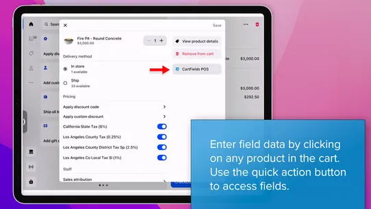CartFields for POS screenshot