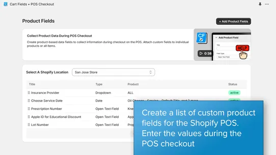 CartFields for POS screenshot