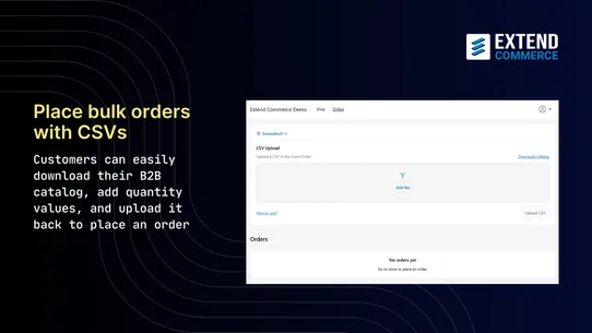 Extend B2B Quick Order &amp; CSV screenshot