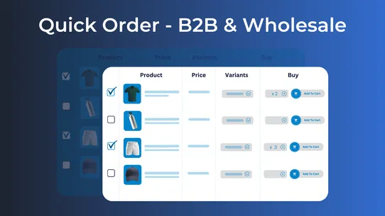 Quick Order ‑ B2B &amp; Wholesale screenshot