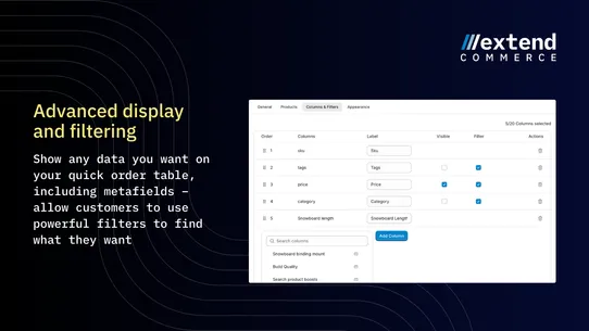 Extend B2B Quick Order screenshot