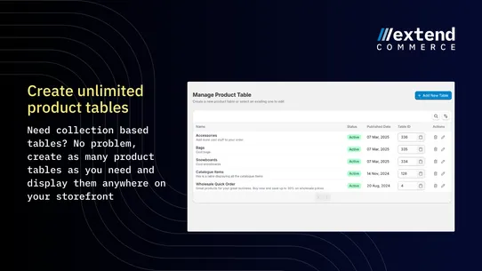 Extend B2B Quick Order screenshot