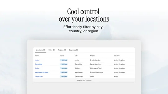 SubZero Store Locator screenshot