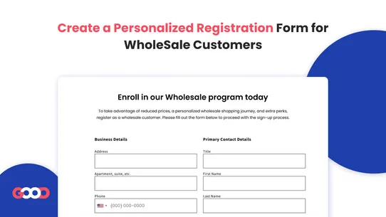 B2B Wholesale+Forms &amp; Pricing screenshot