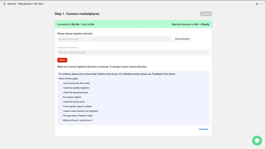 Skemify ‑ Migrate/Sync Wix Woo screenshot