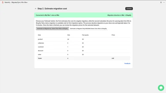 Skemify ‑ Migrate/Sync Wix Woo screenshot