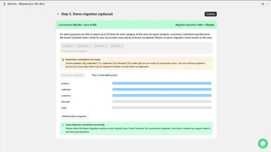 Skemify ‑ Migrate/Sync Wix Woo screenshot