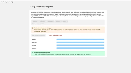 Skemify ‑ Wix Store Migration screenshot