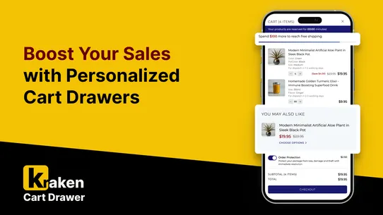 Kraken Cart‑Drawer Upsell Pro screenshot