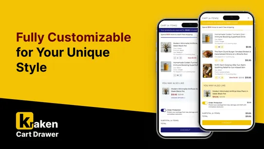 Kraken Cart‑Drawer Upsell Pro screenshot
