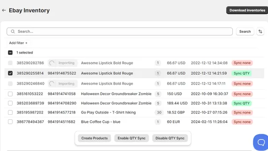 Salestio — eBay Product Import screenshot