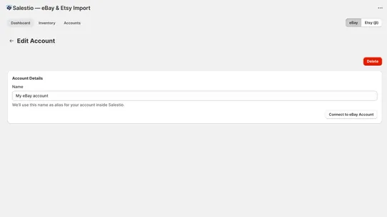 Salestio — eBay &amp; Etsy Import screenshot