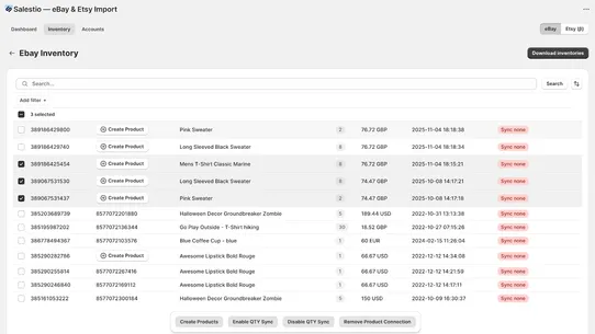 Salestio — eBay &amp; Etsy Import screenshot