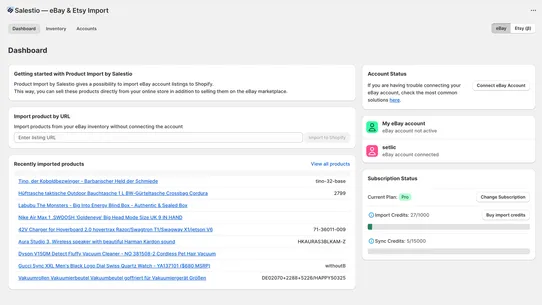 Salestio — eBay &amp; Etsy Import screenshot