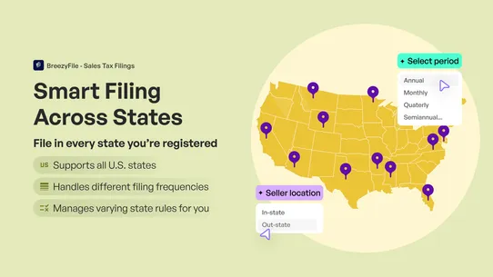 BreezyFile ‑ Sales Tax Filings screenshot